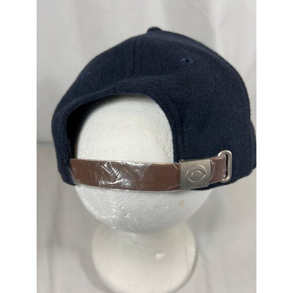 CBS Sports Navy Blue Adjustable Baseball Cap Patch Polyester Felt Strap back New - Picture 4 of 9